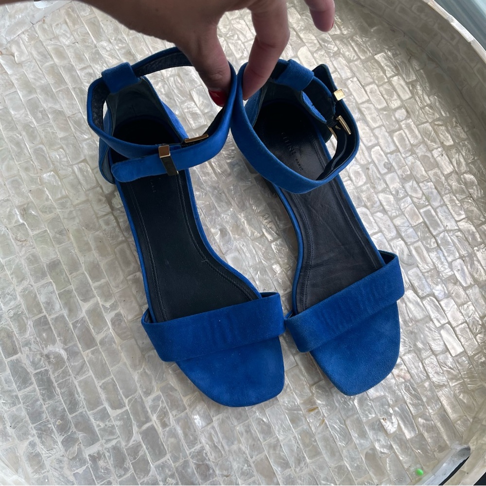 CÉLINE Paris blue suede sandals - Picture 9 of 12